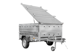 Remorque légère 200x125 UNITRAILER GARDEN 201 KIPP avec côtés BIS et couverture en aluminium