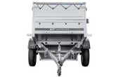 Remorque neuve 200x106 avec bâche plate, rehausses de ridelles et roue jockey - Garden Trailer 200 KIPP
