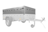 Remorque un essieu 230x125 UNITRAILER GARDEN 230 KIPP avec côtés BIS et couverture en aluminium
