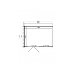 Abri de jardin SANTA FE 10m2 – 28mm