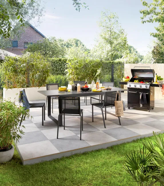 Barbecue au gaz – 154 x 55 x 114 cm – NATERIAL Kenton