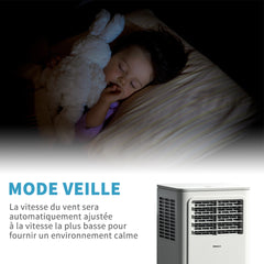 Climatiseur Shinco 7000 BTU – Mobile 3-en-1 avec kits fenêtre