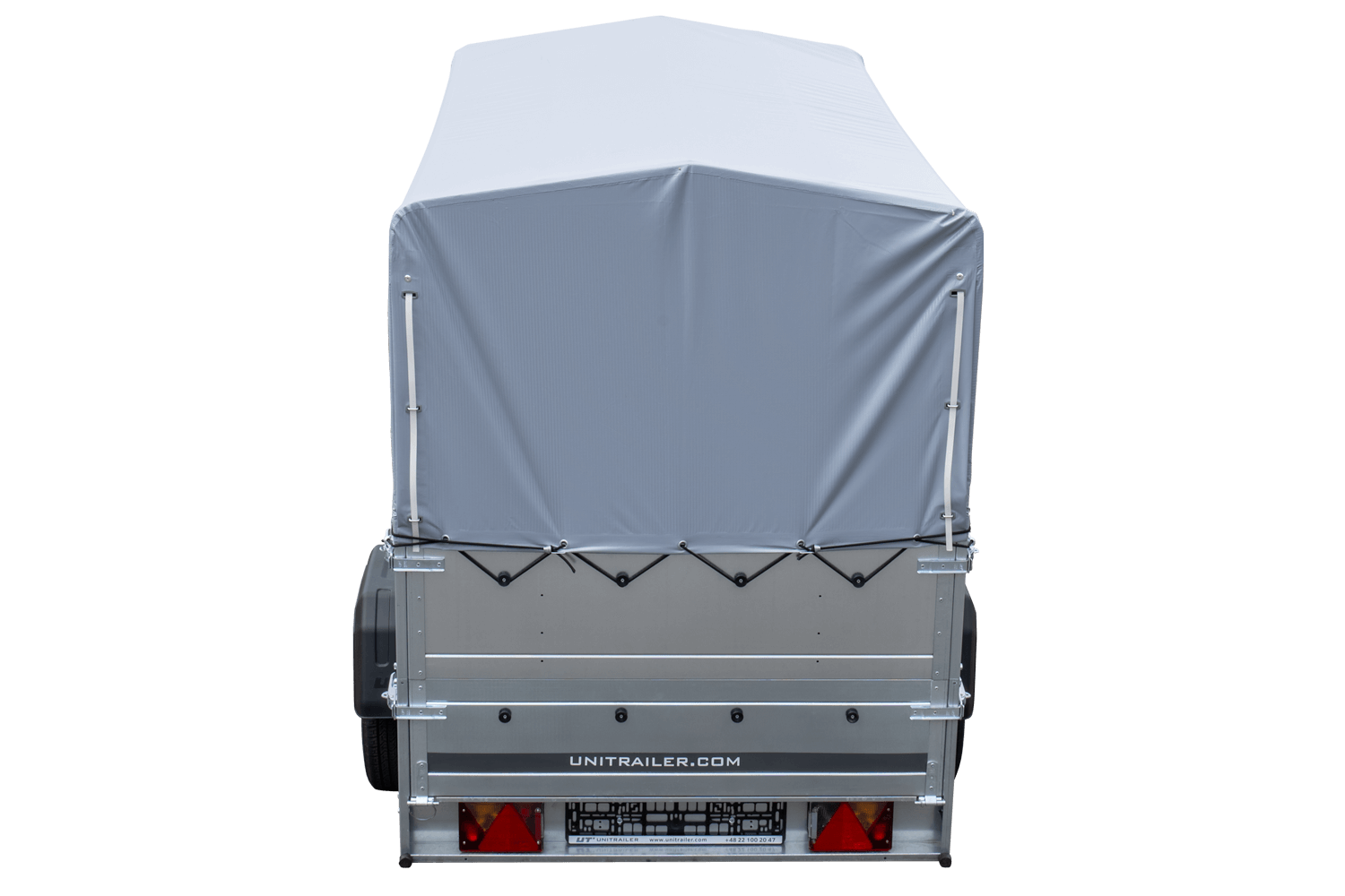 Remorque haute avec rehausses de ridelles et bâche haute - 2,30 x 1,25 m - Garden Trailer 230 KIPP