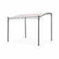 Pergola adossée 3x2.5m - Brestum - Toile beige - Pergola murale BRESTUM 3X2,5M