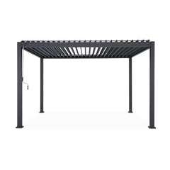 Pergola Bioclimatique gris anthracite – Triomphe – 3x4m. aluminium. à lames orientables TRIOMPHE 4X3M
